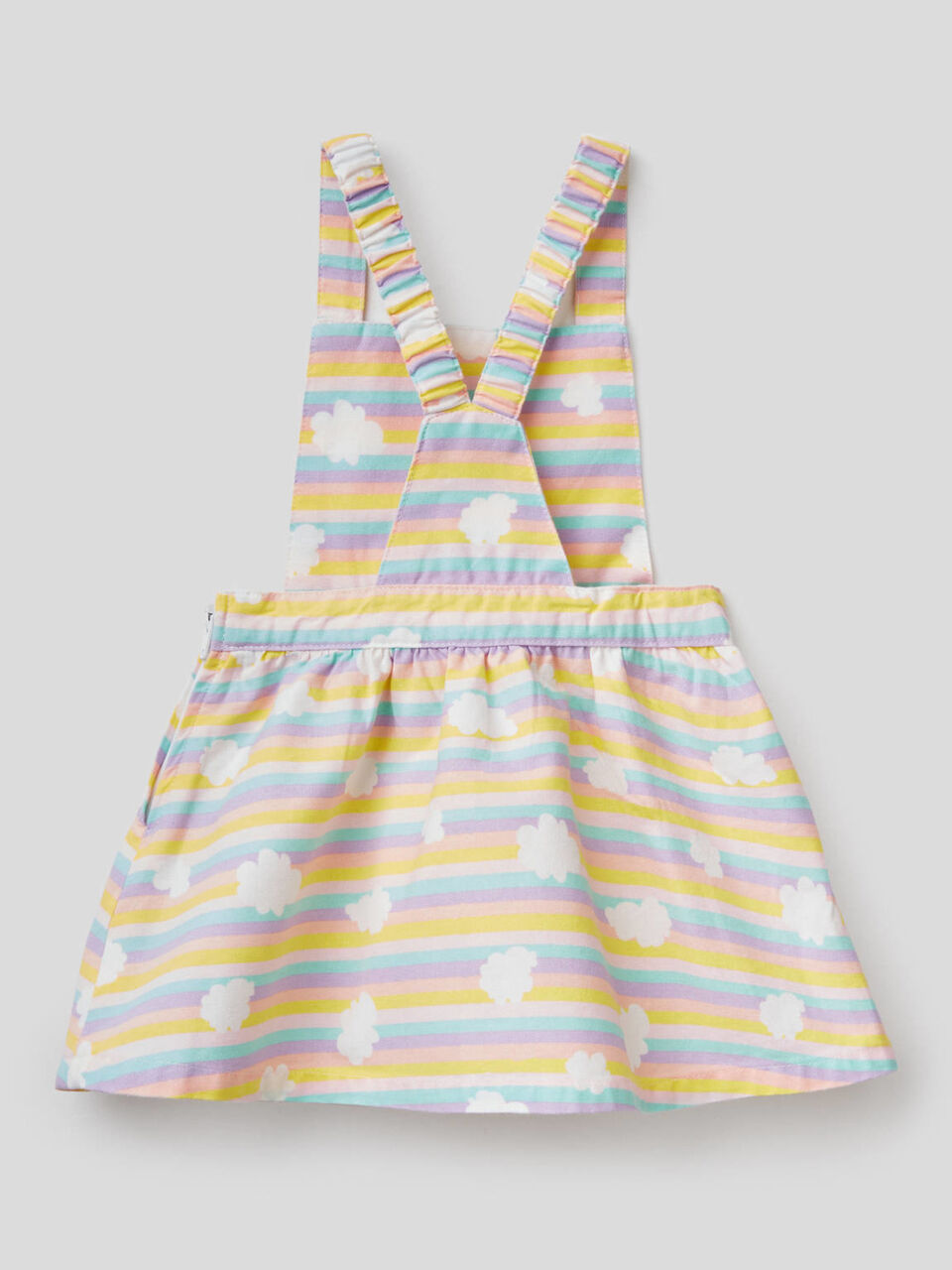 Gonna salopette in puro cotone image number 2