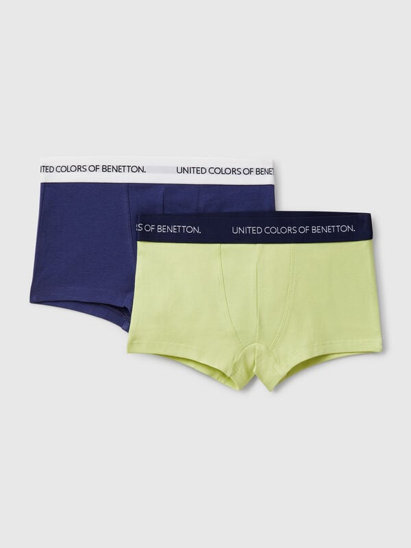 Deux caleçons avec élastique logotypé Garçon