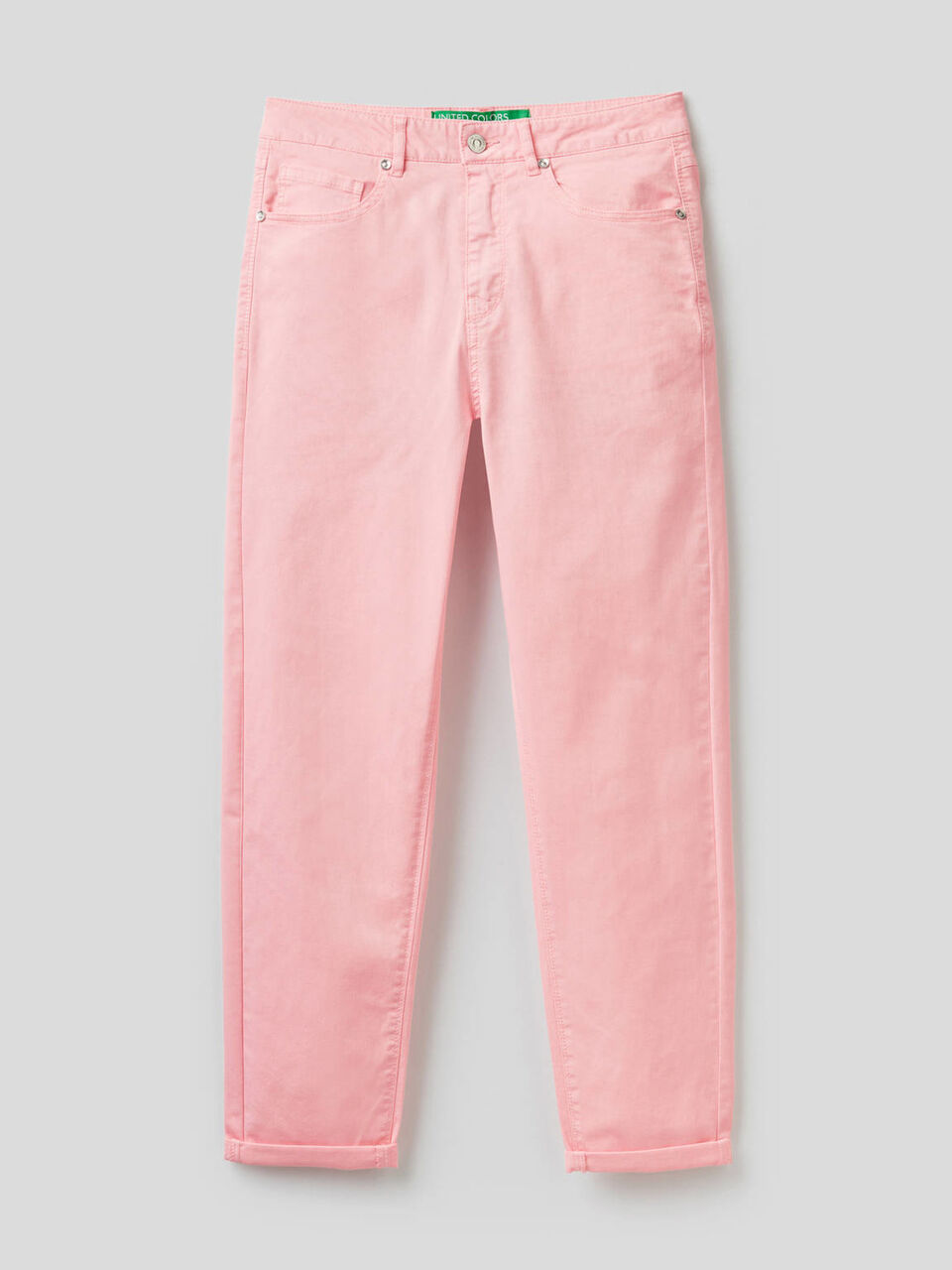 Boyfriend-Hose aus stretchiger Baumwolle image number 1