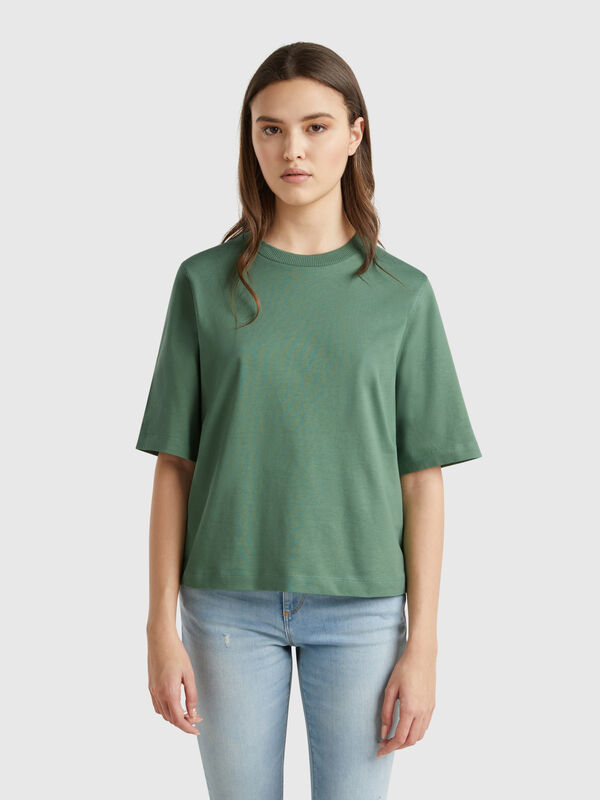 T-shirt boxy 100 % coton Femme