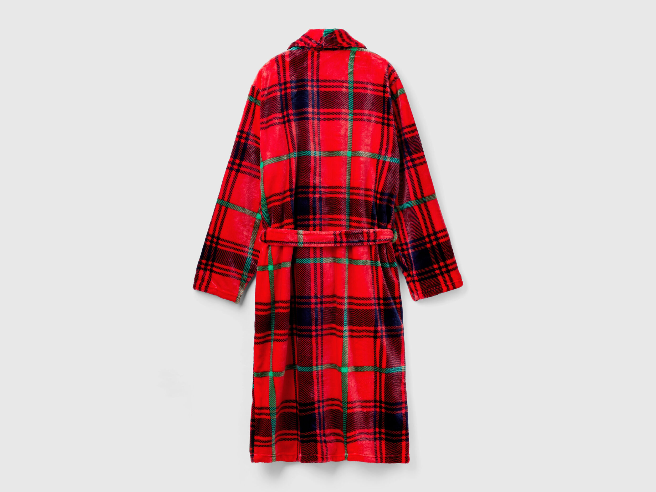 Vestaglia tartan Rosso Benetton