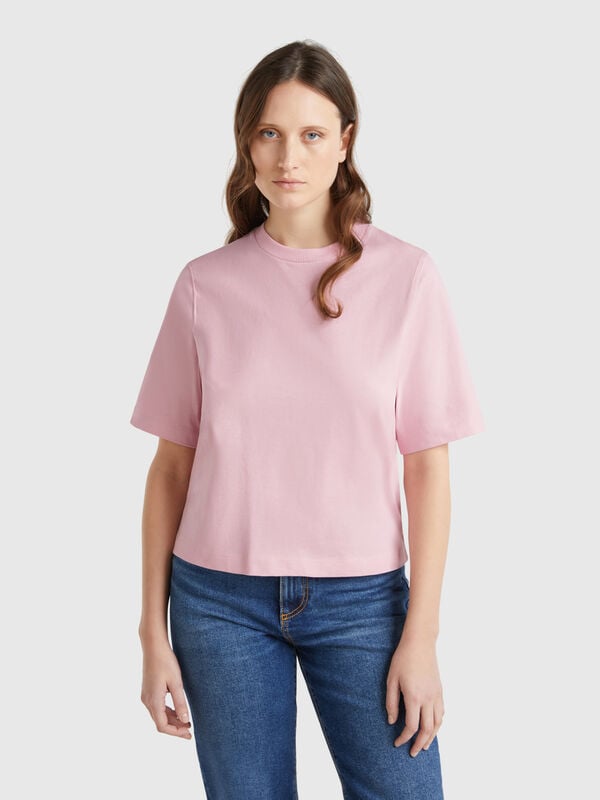 T-Shirt boxy fit, 100% Baumwolle Damen