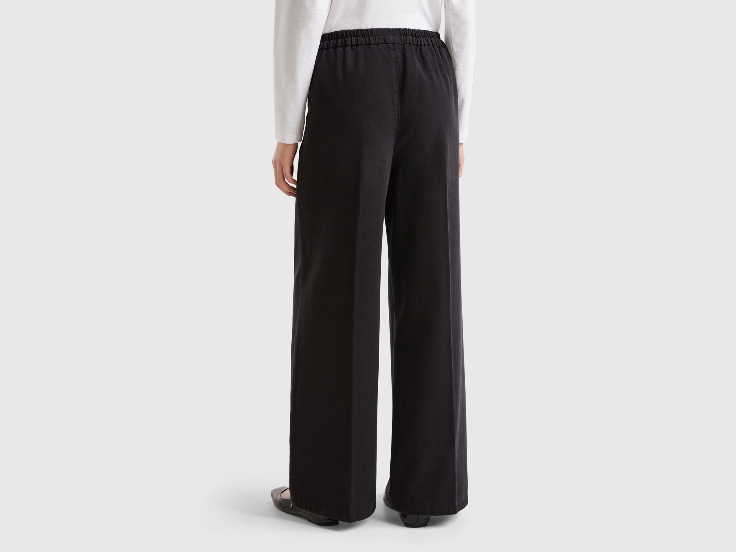 Pantaloni palazzo benetton deals