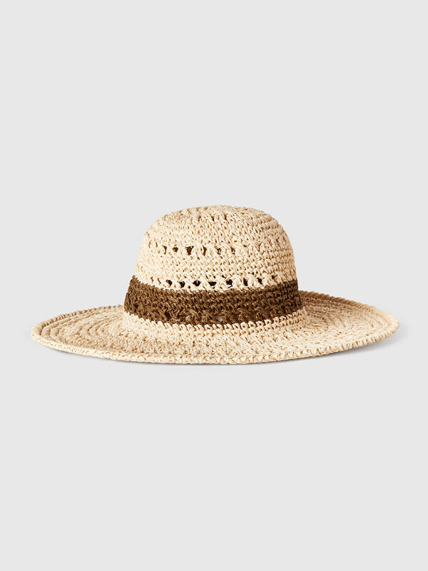 Chapeau de pêcheur effet paille Femme