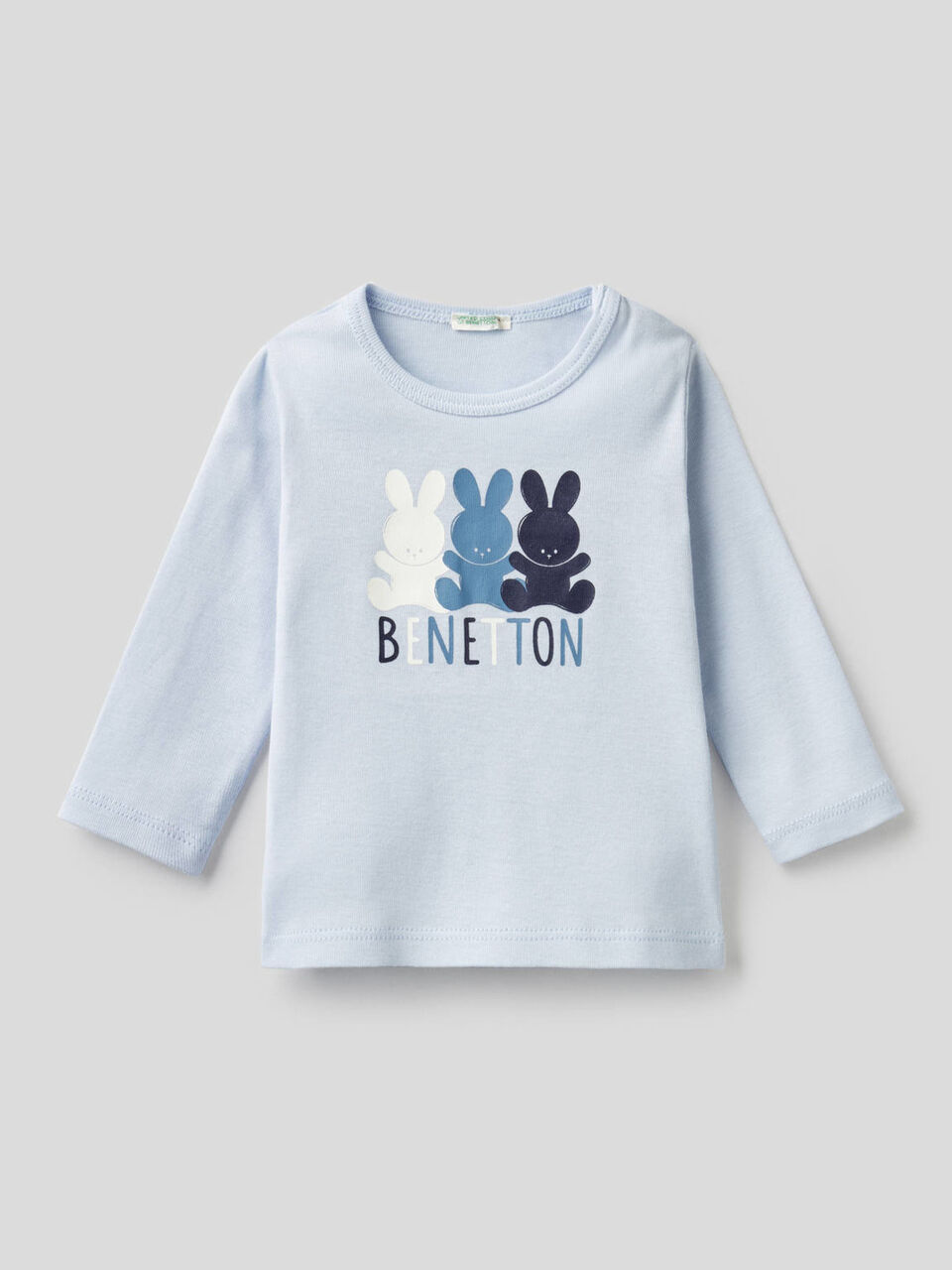 T-shirt manica lunga in 100% cotone bio image number 1