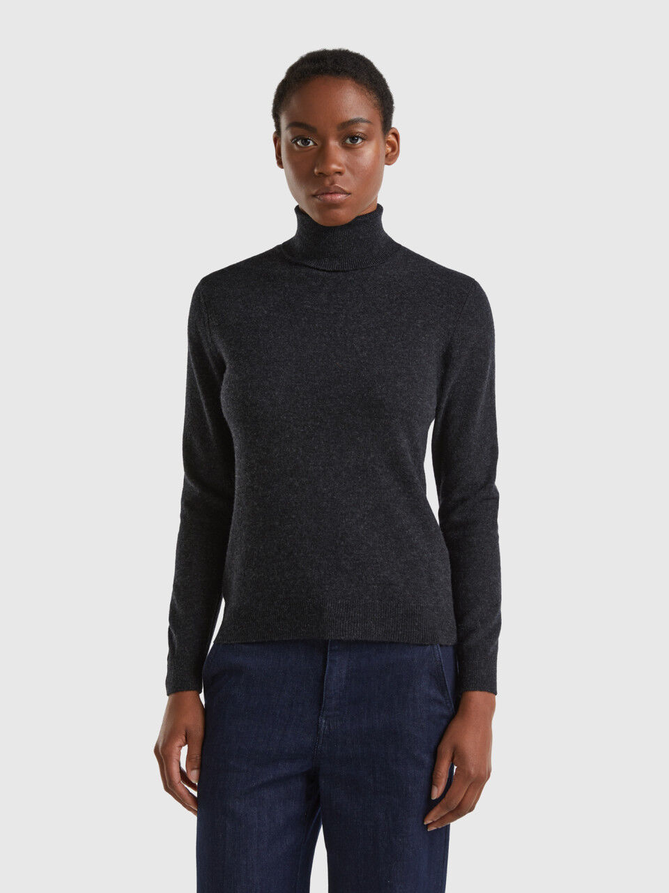 Pulls Col Montant Laine M rinos Femme 2024 Benetton