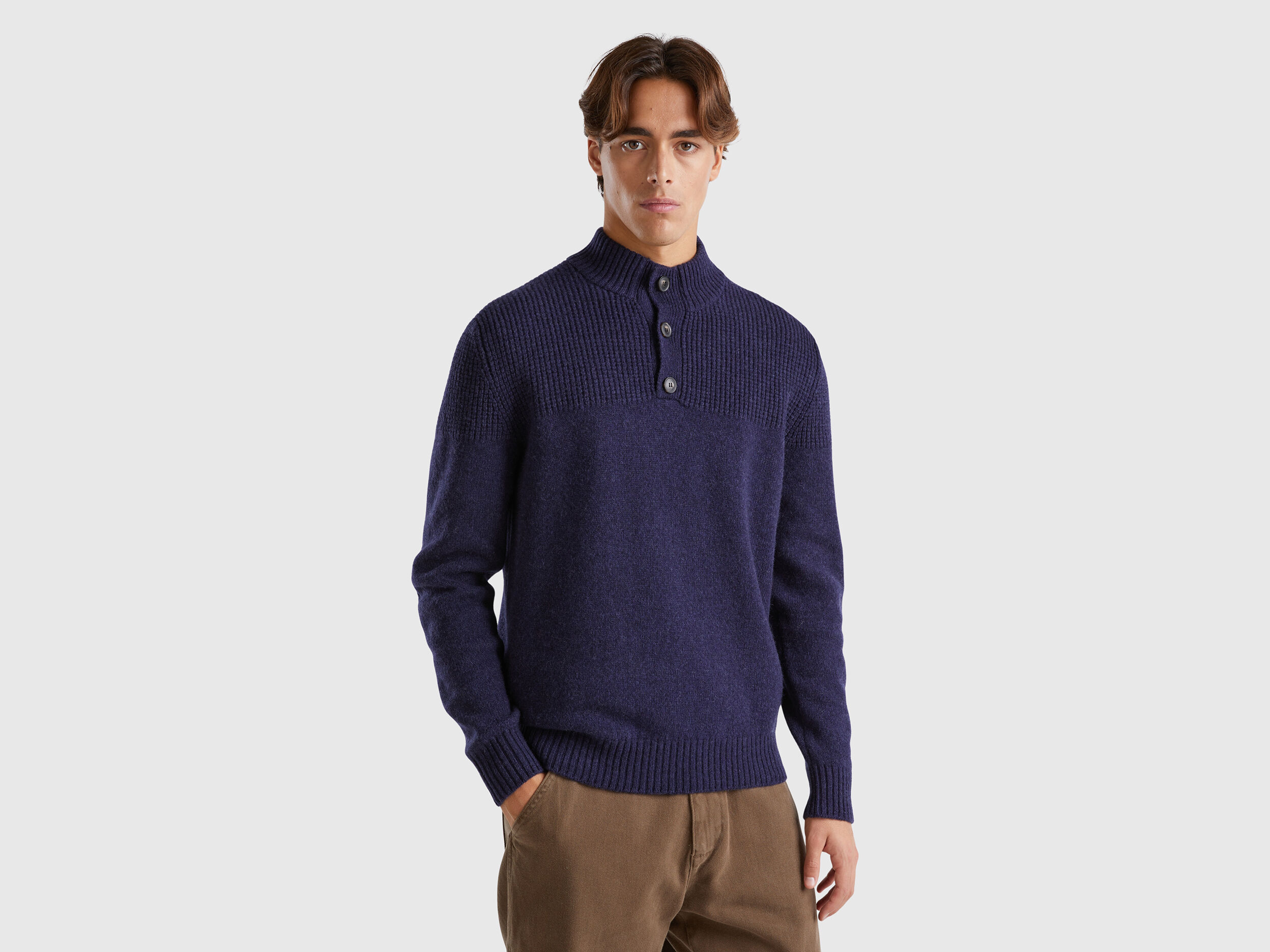 Maglioni Uomo Pullover Maglie Girocollo o Collo Alto