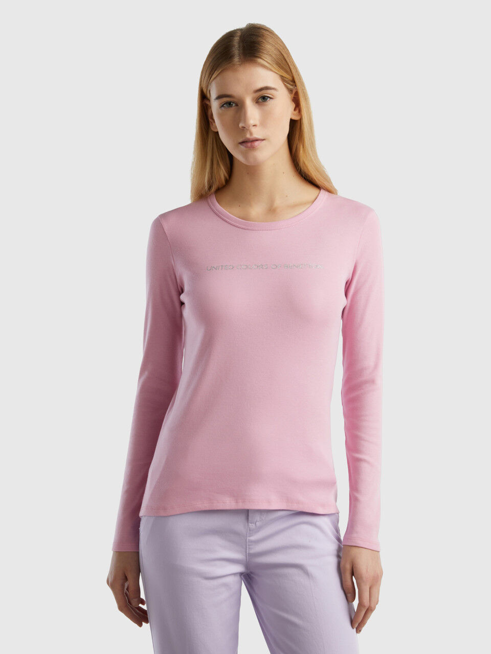 Tee shirt 100 sales coton femme manches longues