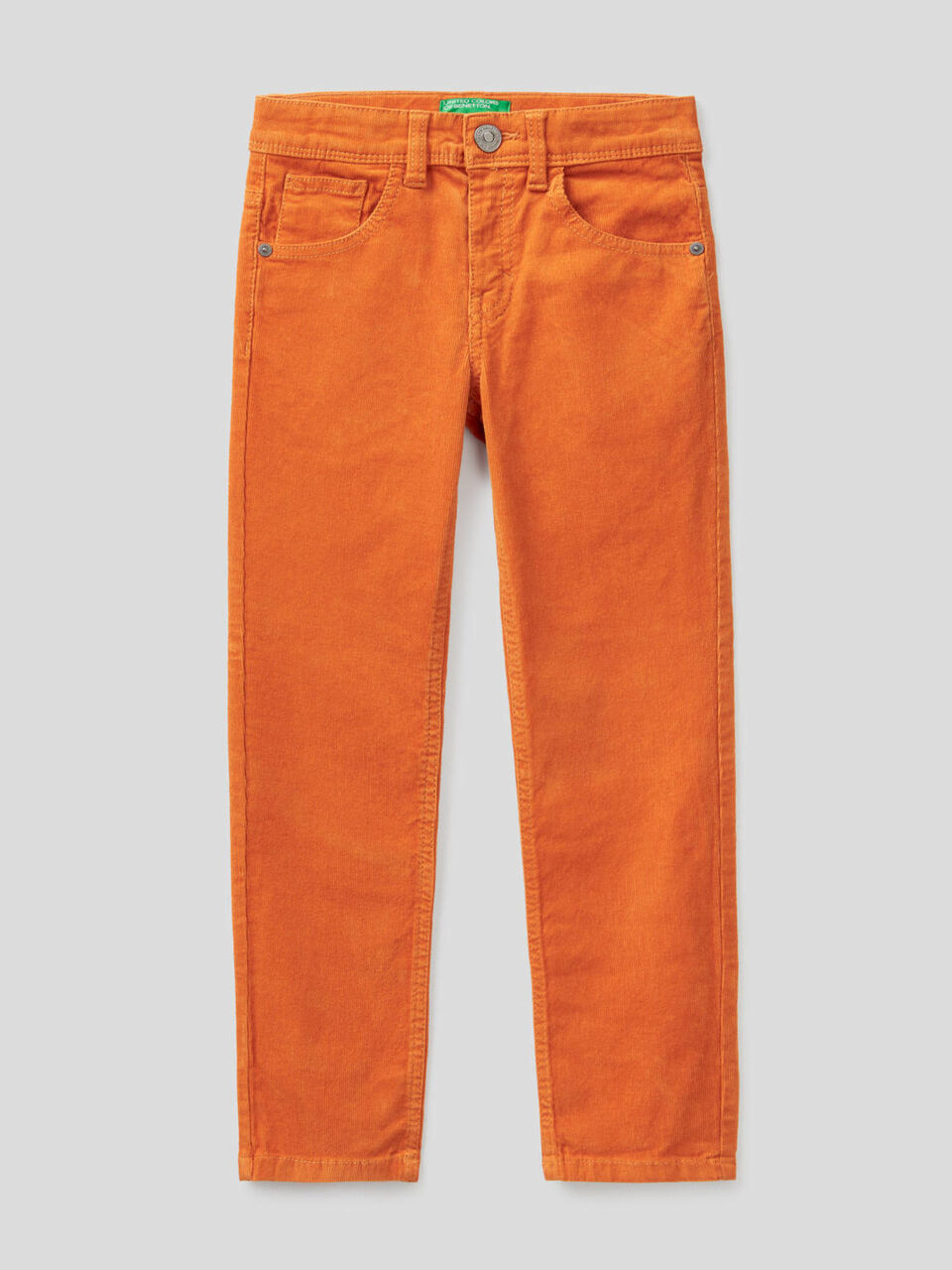 Pantalon coupe slim en velours stretch image number 1