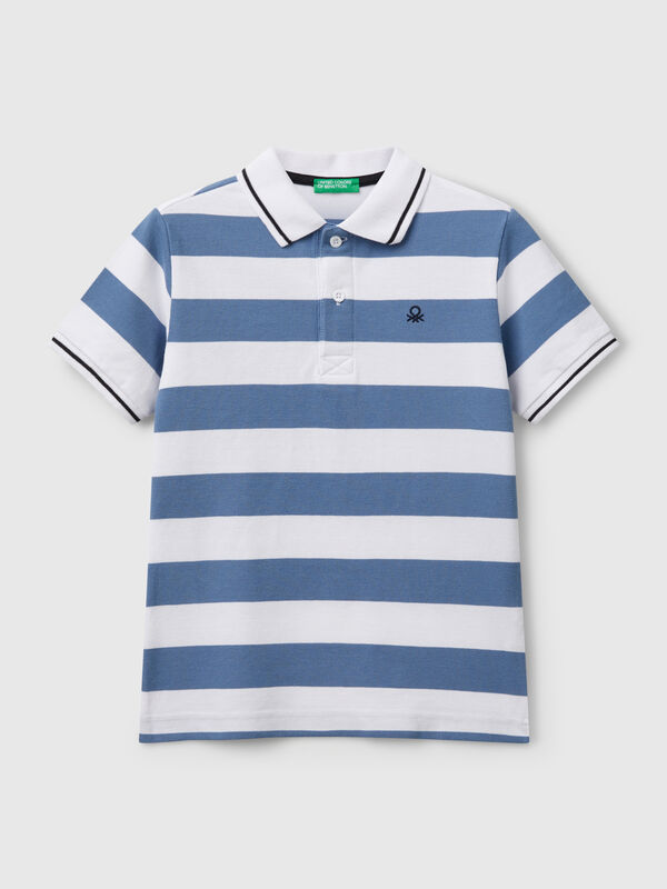 Striped short sleeve polo shirt Junior Boy