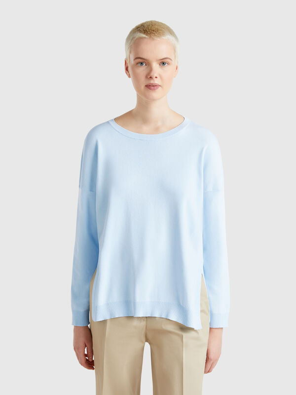 Oversized fit cotton sweater Women