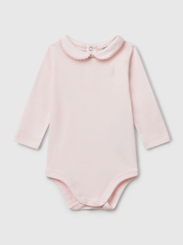 Body mit Baumwollkragen Newborn