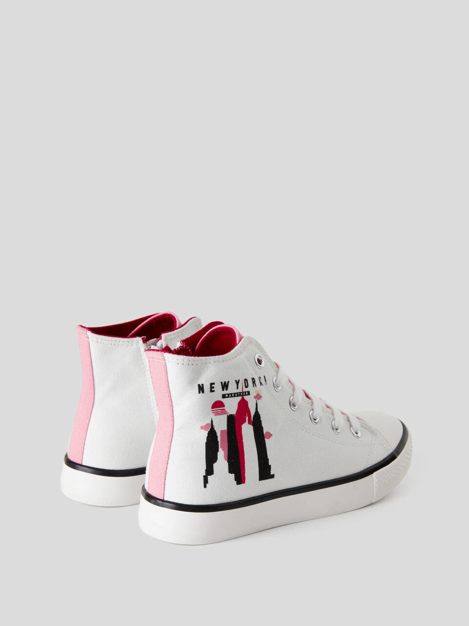 High-top sneakers with print image number 2