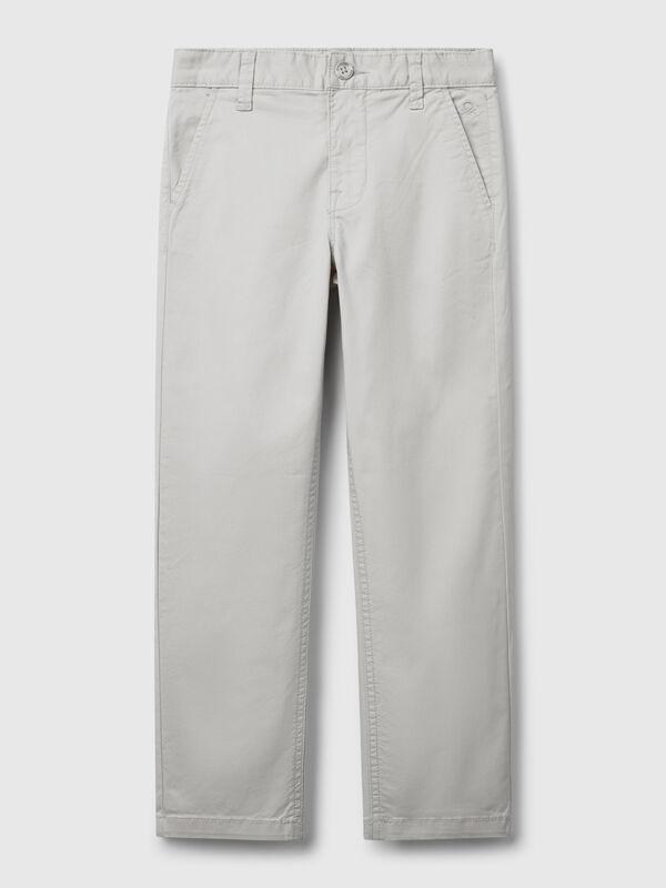 Chino slim fit in cotone stretch Bambino