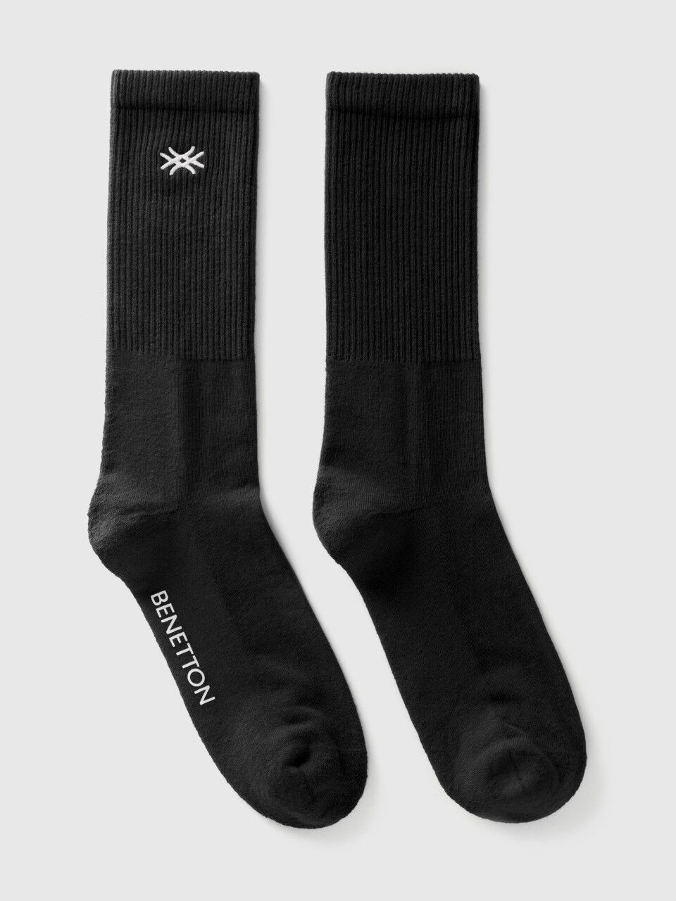 Socks with embroidered logo