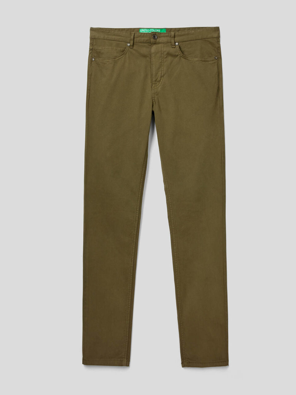 Pantalon cinq poches en coton stretch image number 1