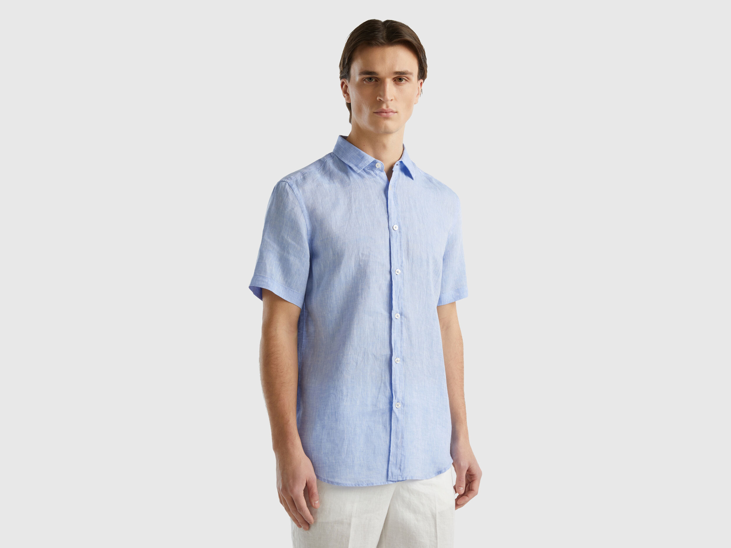 Camicia lino benetton on sale