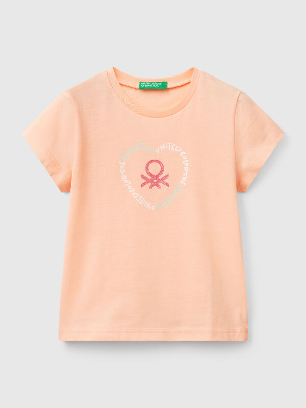 T-shirt imprimé paillettes Filles