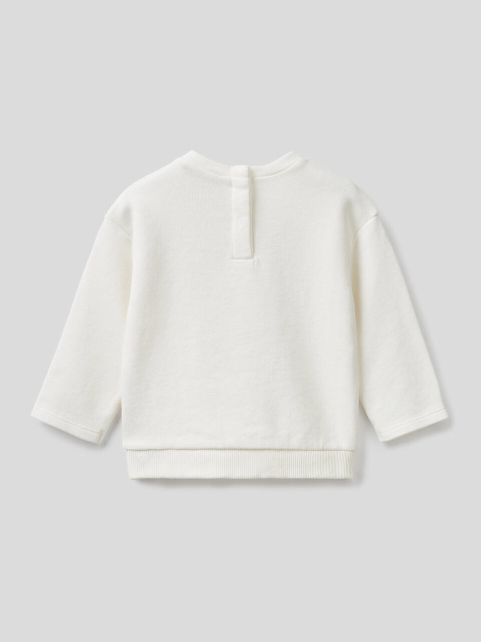 Sweatshirt with petal look applique image number 2