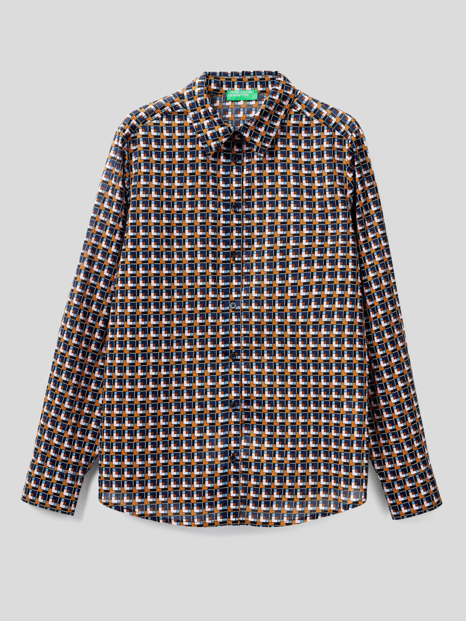 Bluse mit All-over-Muster image number 1