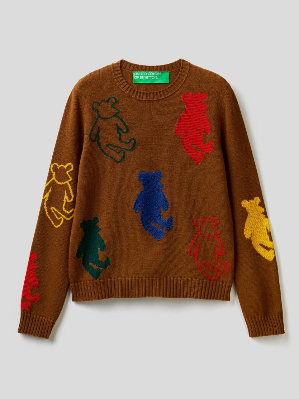 Maglia con orsetti ad intarsio image number 1