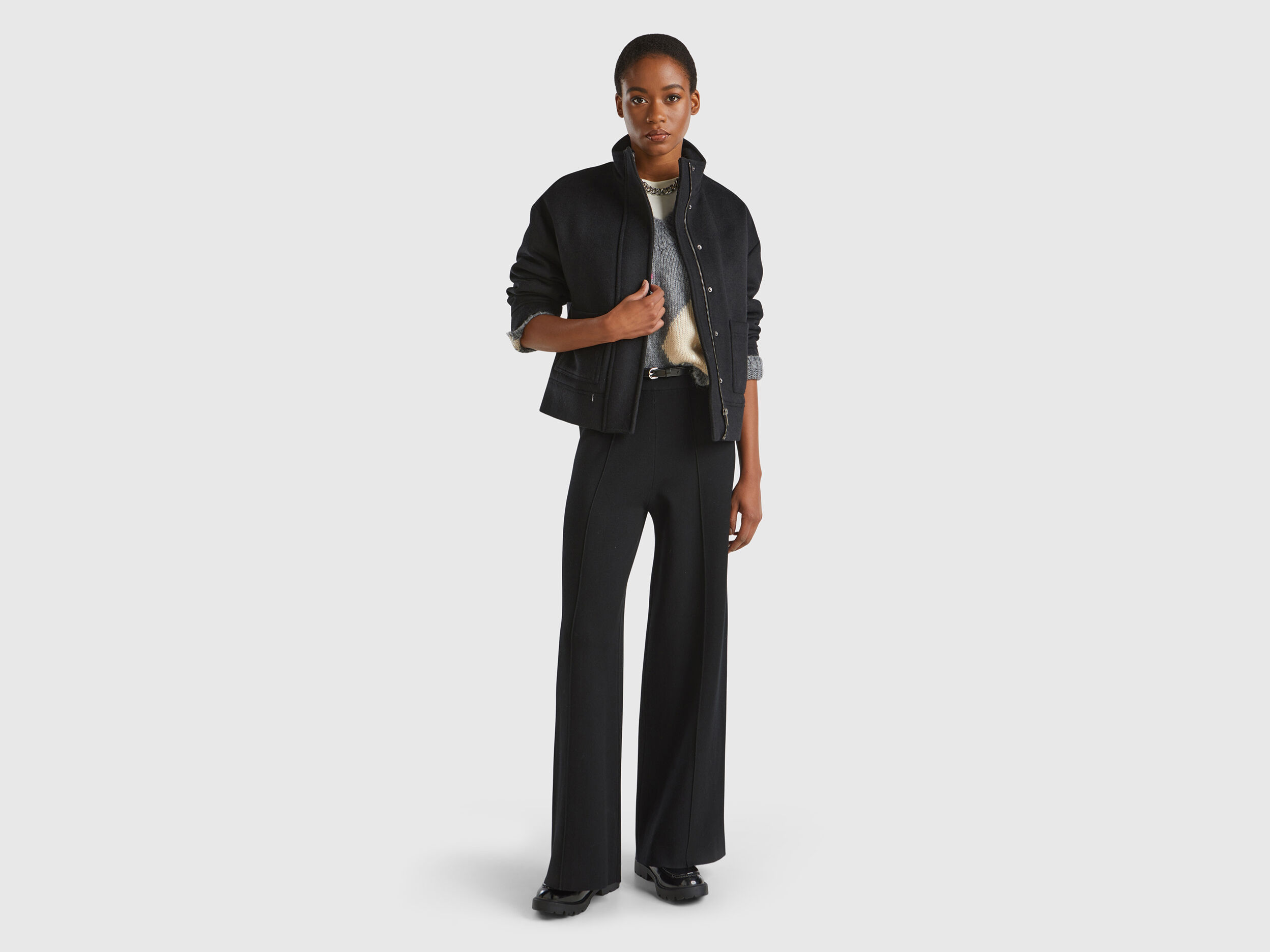Pantalon femme benetton clearance