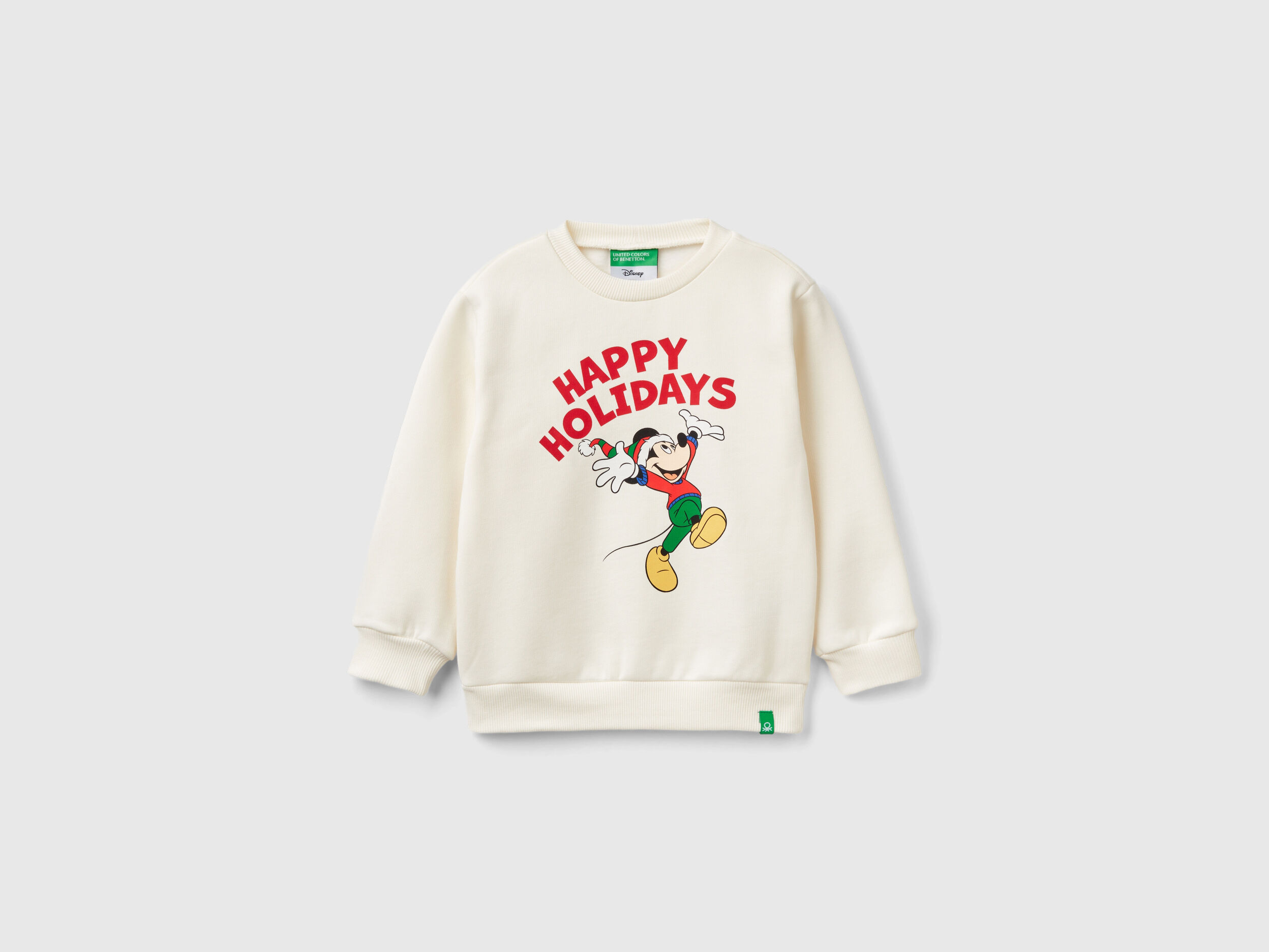 Mickey Friends Christmas sweatshirt Creamy White Benetton