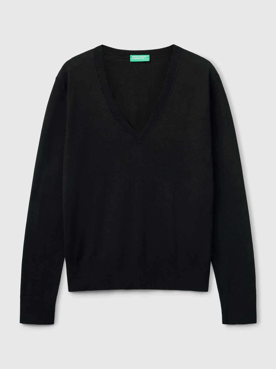 V NECK SWEATER L/S Femme image number 1