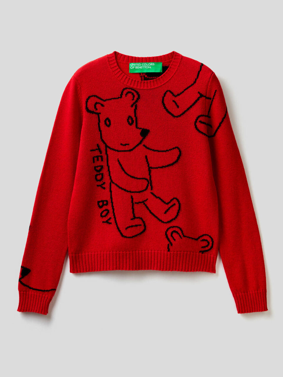 Maglia con orsetti ad intarsio image number 1