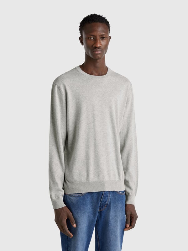 Pullover aus 100% Baumwolle mit Rundhalsausschnitt  Herren