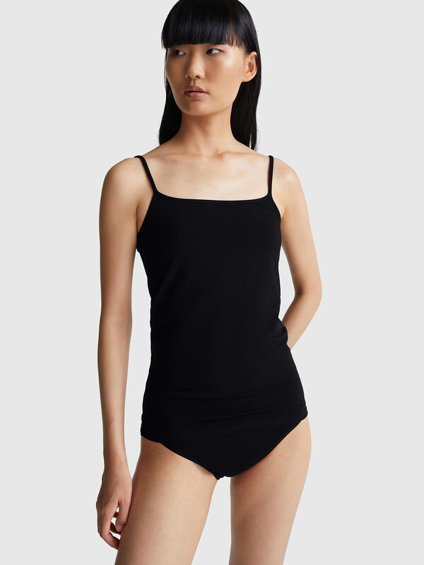 Tanktop aus elastischer Baumwolle Damen