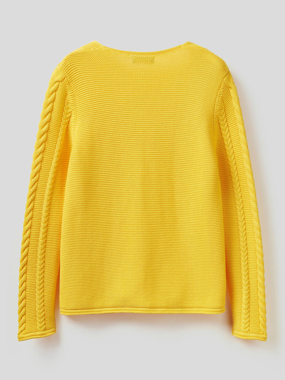 Maglia a trecce in puro cotone image number null