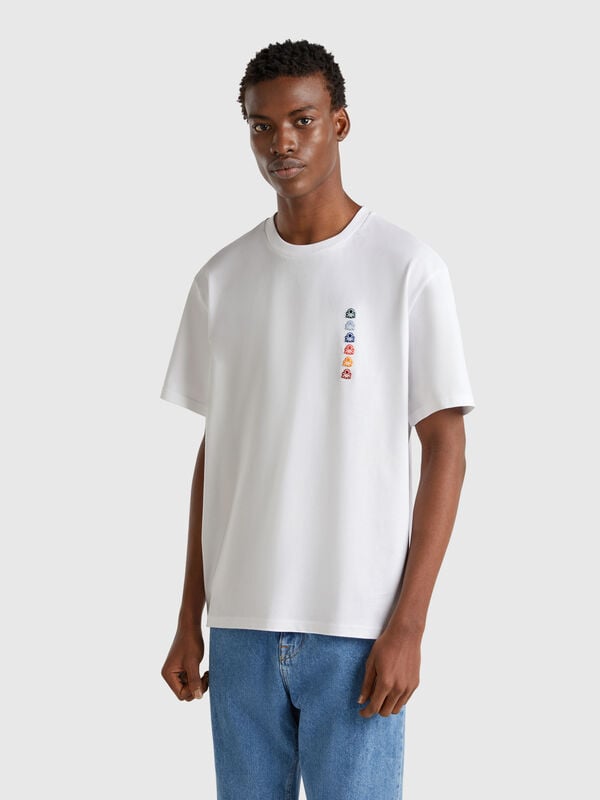 T-shirt oversize avec patch Homme
