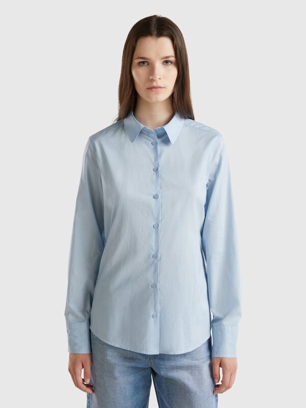 Regular fit shirt in light cotton Women