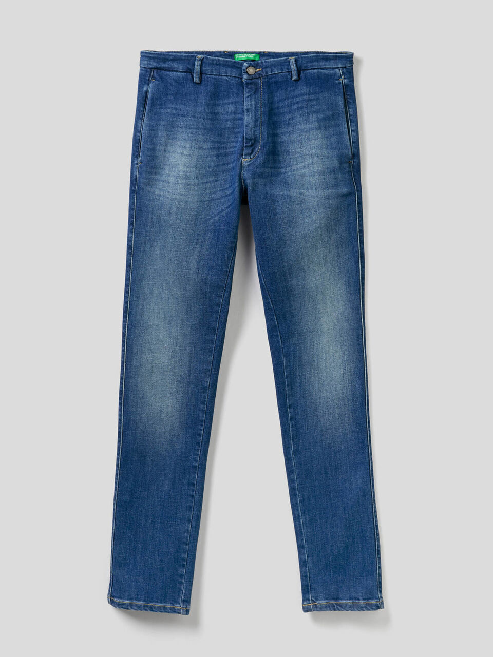 Chino coupe slim en denim stretch image number null