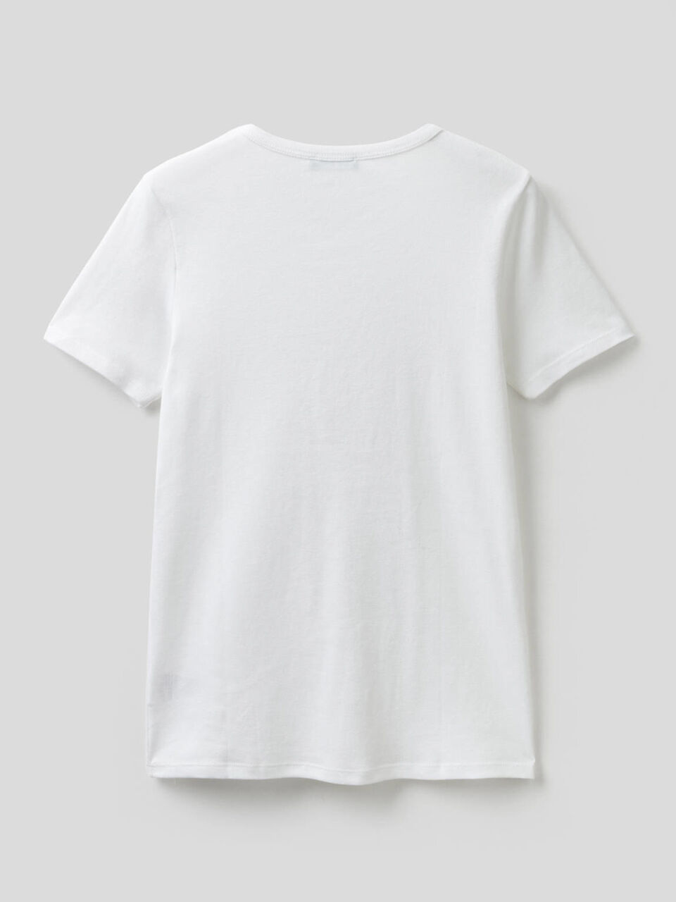 T-shirt pur coton à imprimé logo pailleté image number 2
