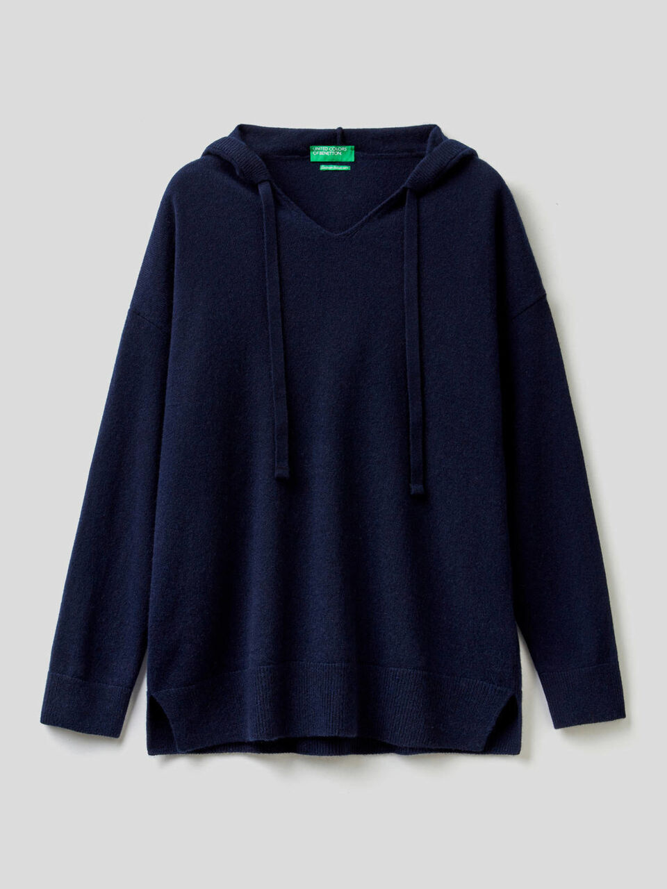 Maglia in puro cashmere con cappuccio image number 1