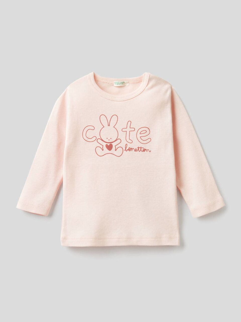 T-shirt manica lunga in 100% cotone bio image number 1