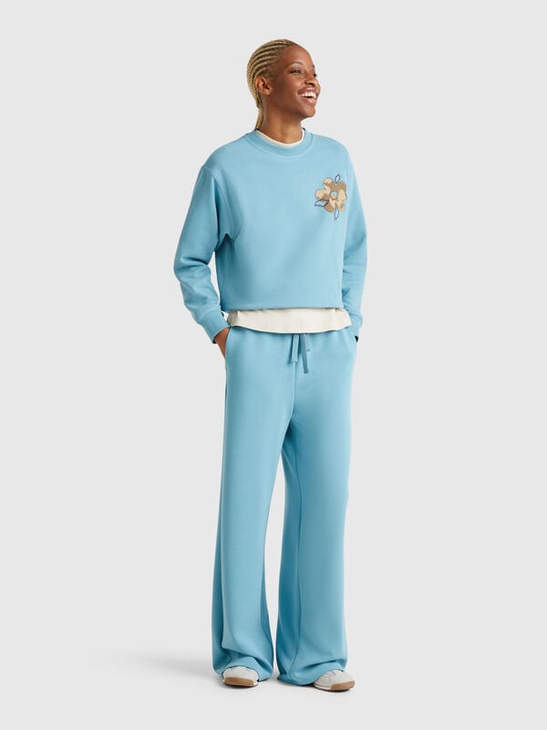 Pantaloni ampi in felpa Donna