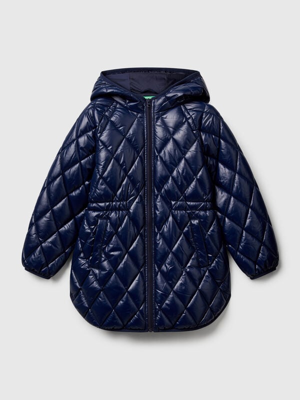 Gesteppte, glänzende Jacke Mädchen