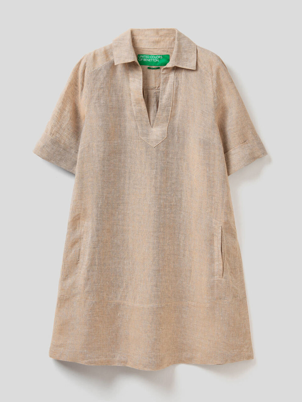 Robe courte 100% lin image number 1