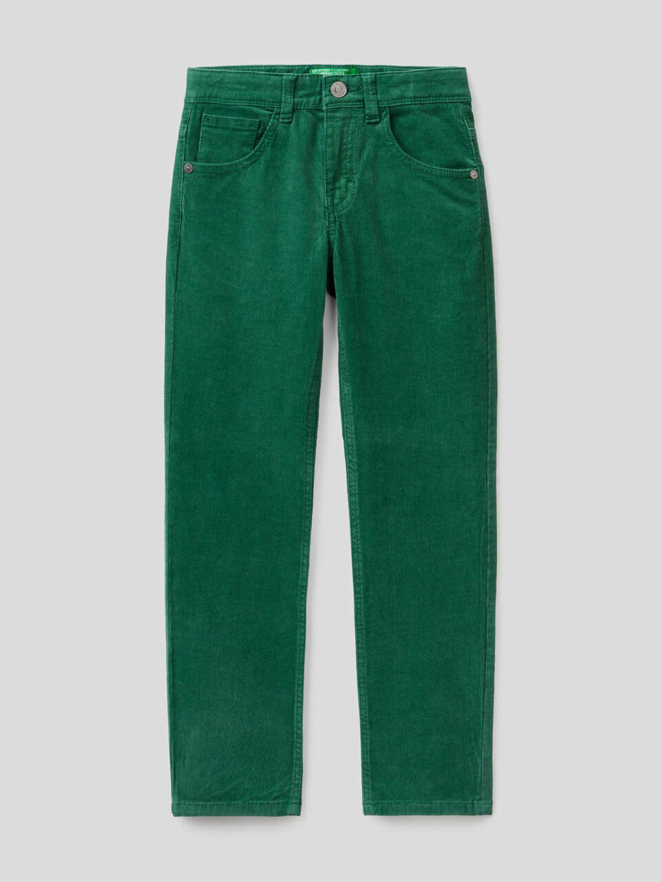 Slim fit stretch velvet trousers image number 1