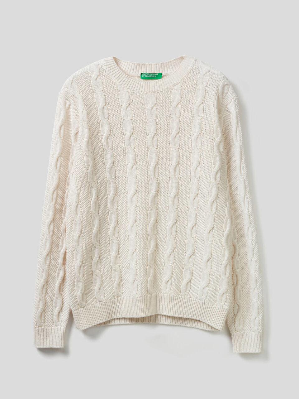 Maglione girocollo a trecce Uomo image number 1