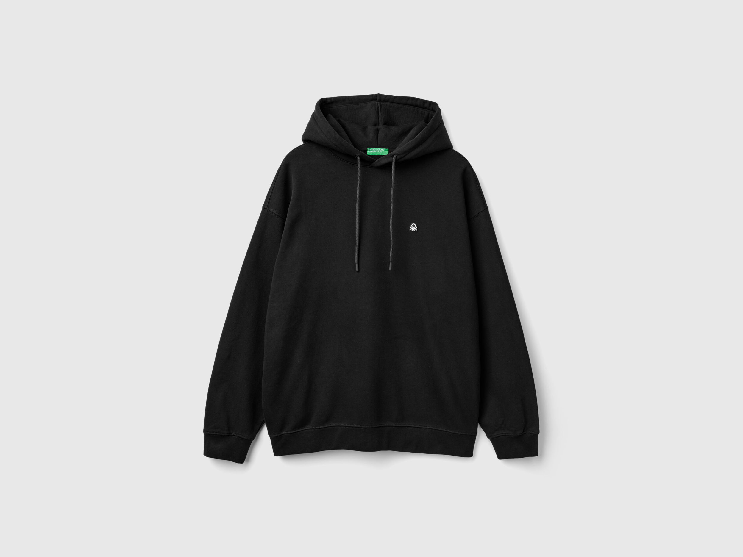 Black cotton hoodie mens sales