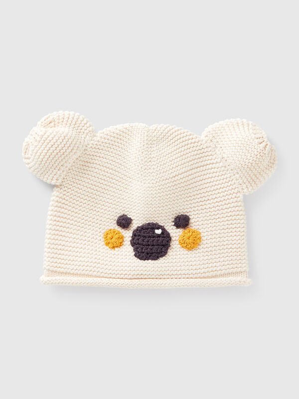 Casquette en tricot avec applications Naissancede