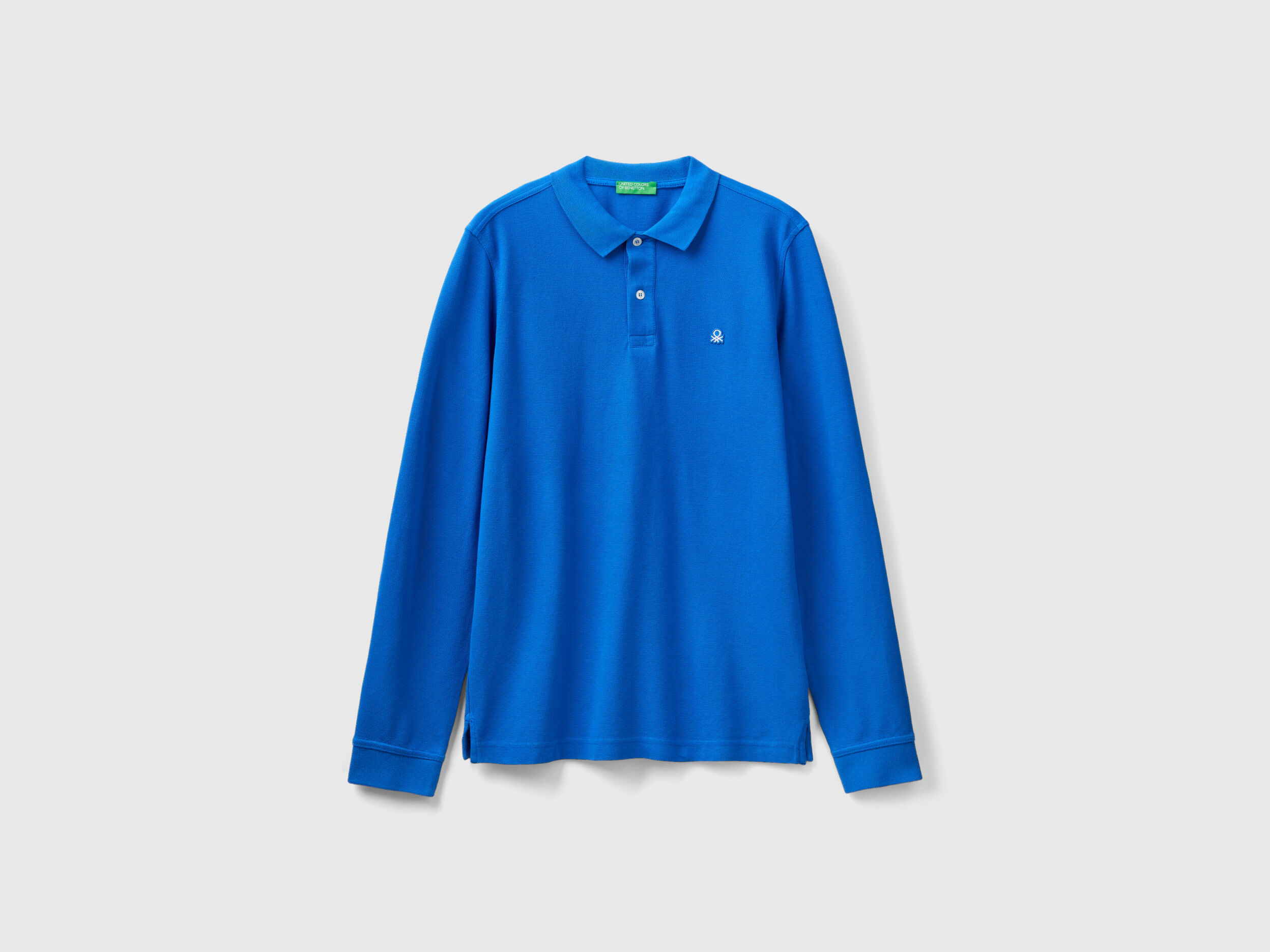 Polo a manica lunga 100 cotone Bluette Benetton
