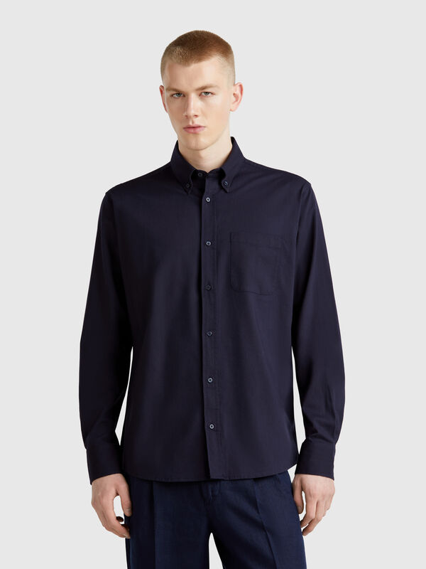 Regular fit button-down shirt Men