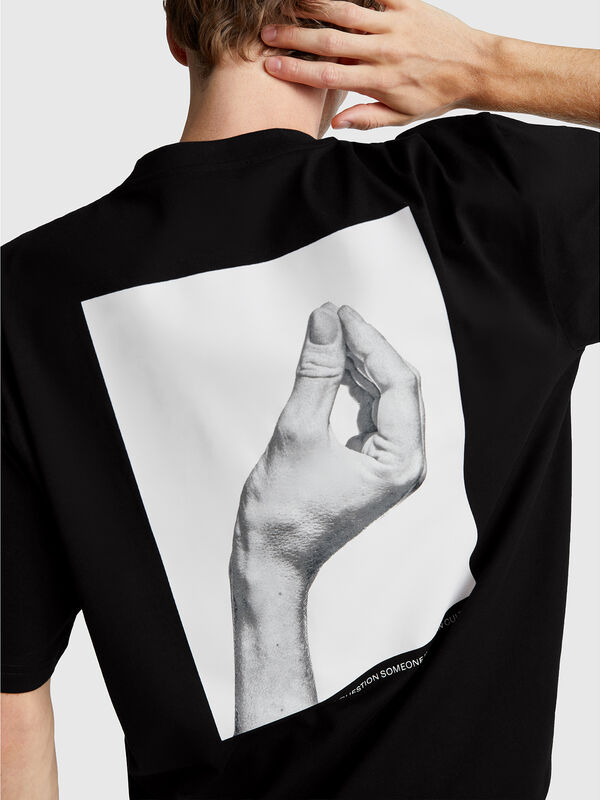 T-shirt oversize avec imprimé Homme