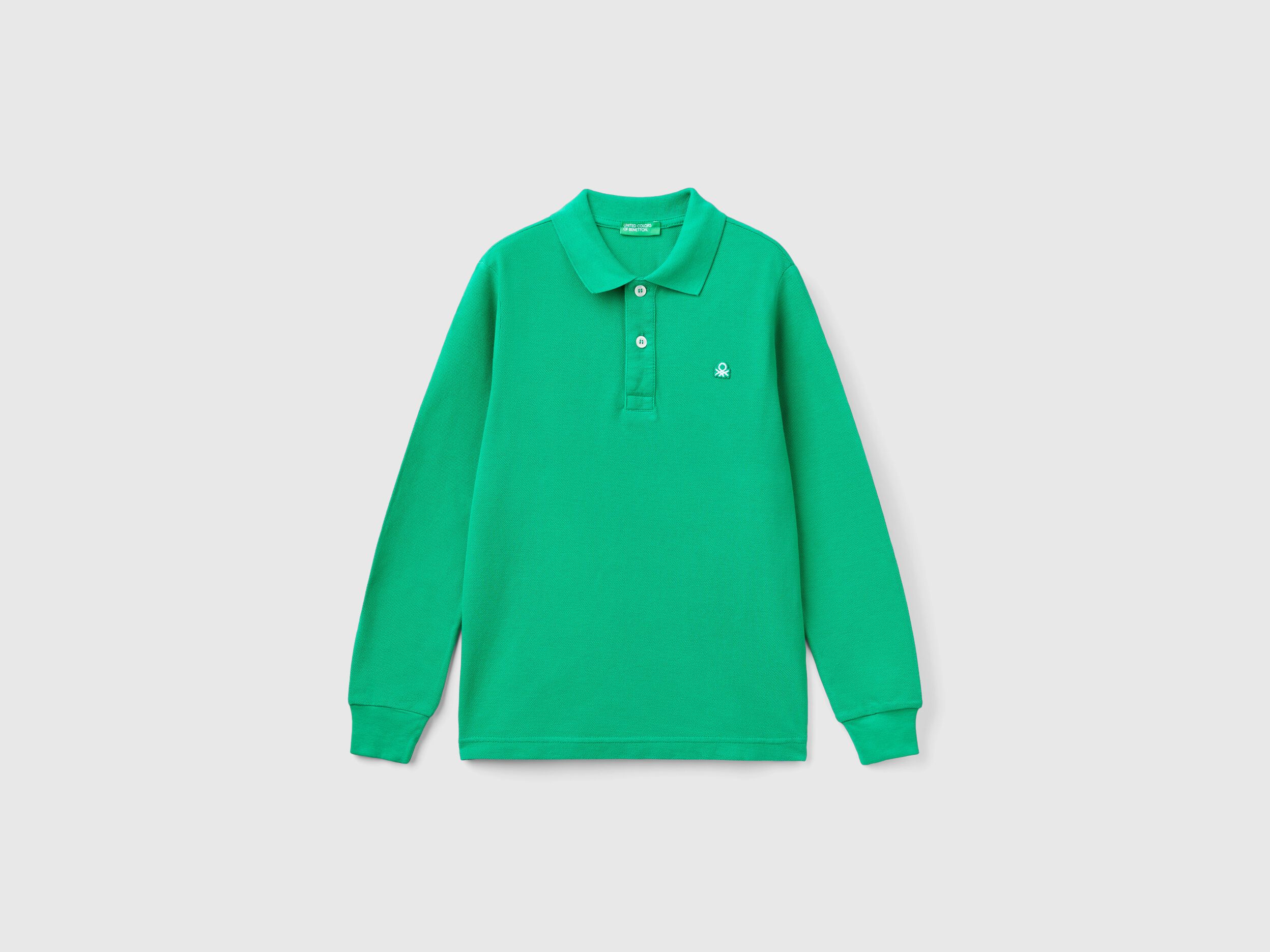 Benetton polo manica lunga outlet