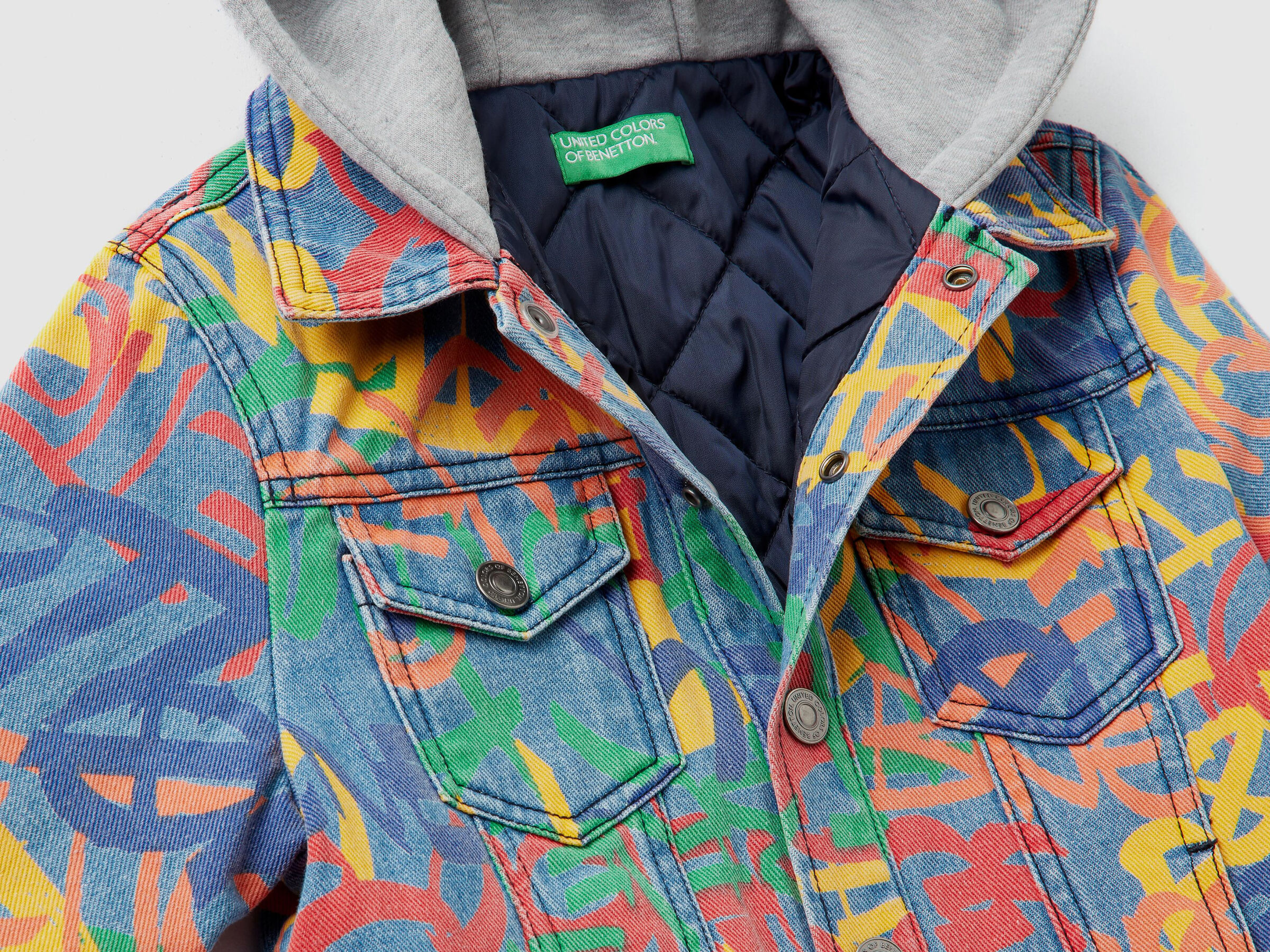 Jacke aus Denim mit Print image number null